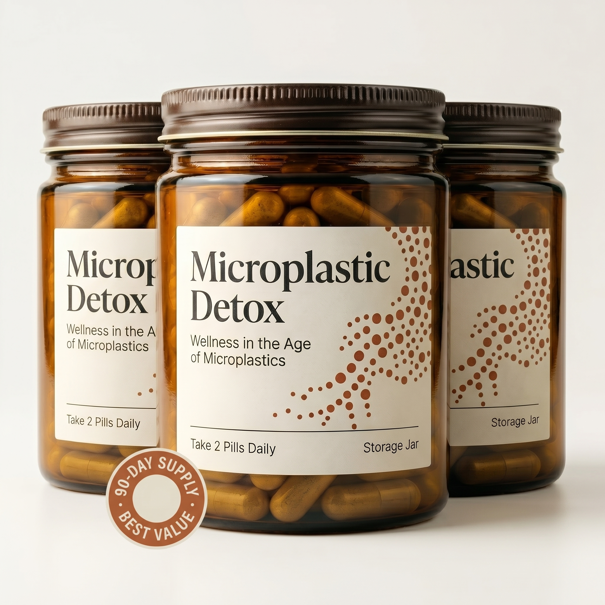 Microplastic Detox - 90-Day Supply (3 jars), best value