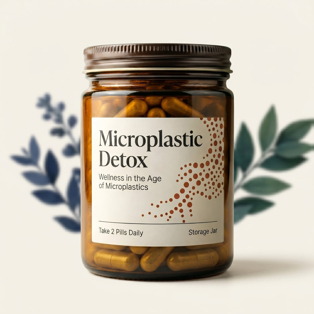 Microplastic Detox amber jar