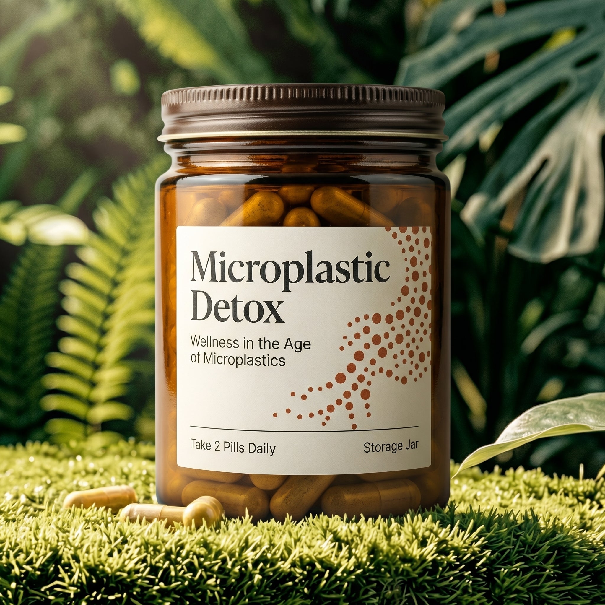 Microplastic Detox supplement jar